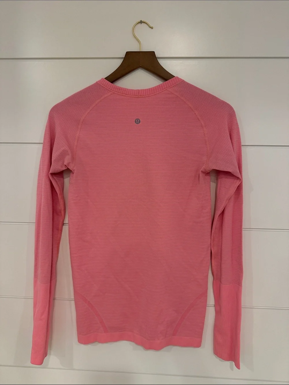 lululemon athletica Pink Long Sleeve Seamless Crew Top